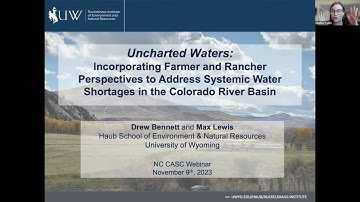 Understanding Water Shortages in the Colorado River Basin – November 9, 2023